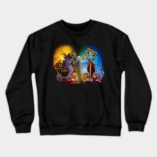 Halloween and Day of the Dead Spirits Crewneck Sweatshirt